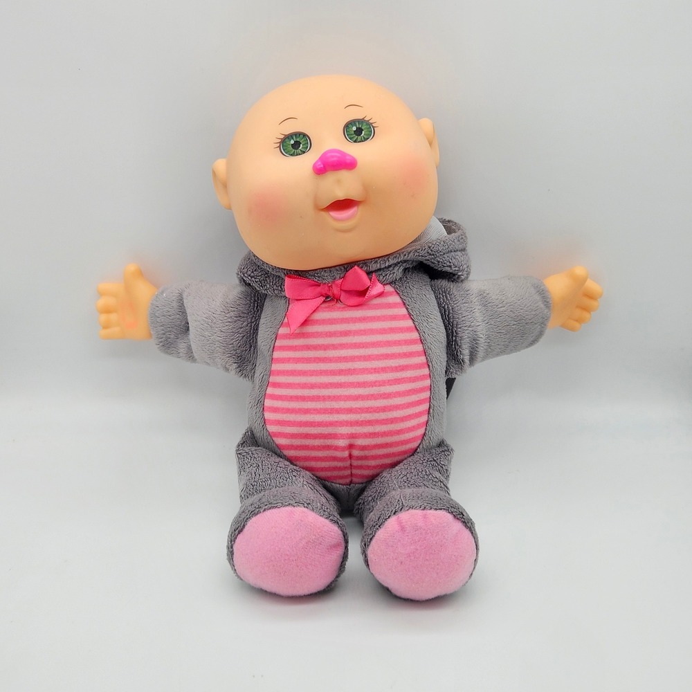 Cabbage Patch Kids Cuties Doll Kids 9 Inch Grey Raccoon Striped Plush 17095TX